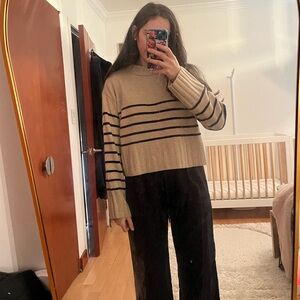 Reformation stripped wool sweater